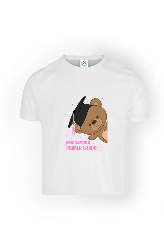 Playera Preescolar Osito Rosa